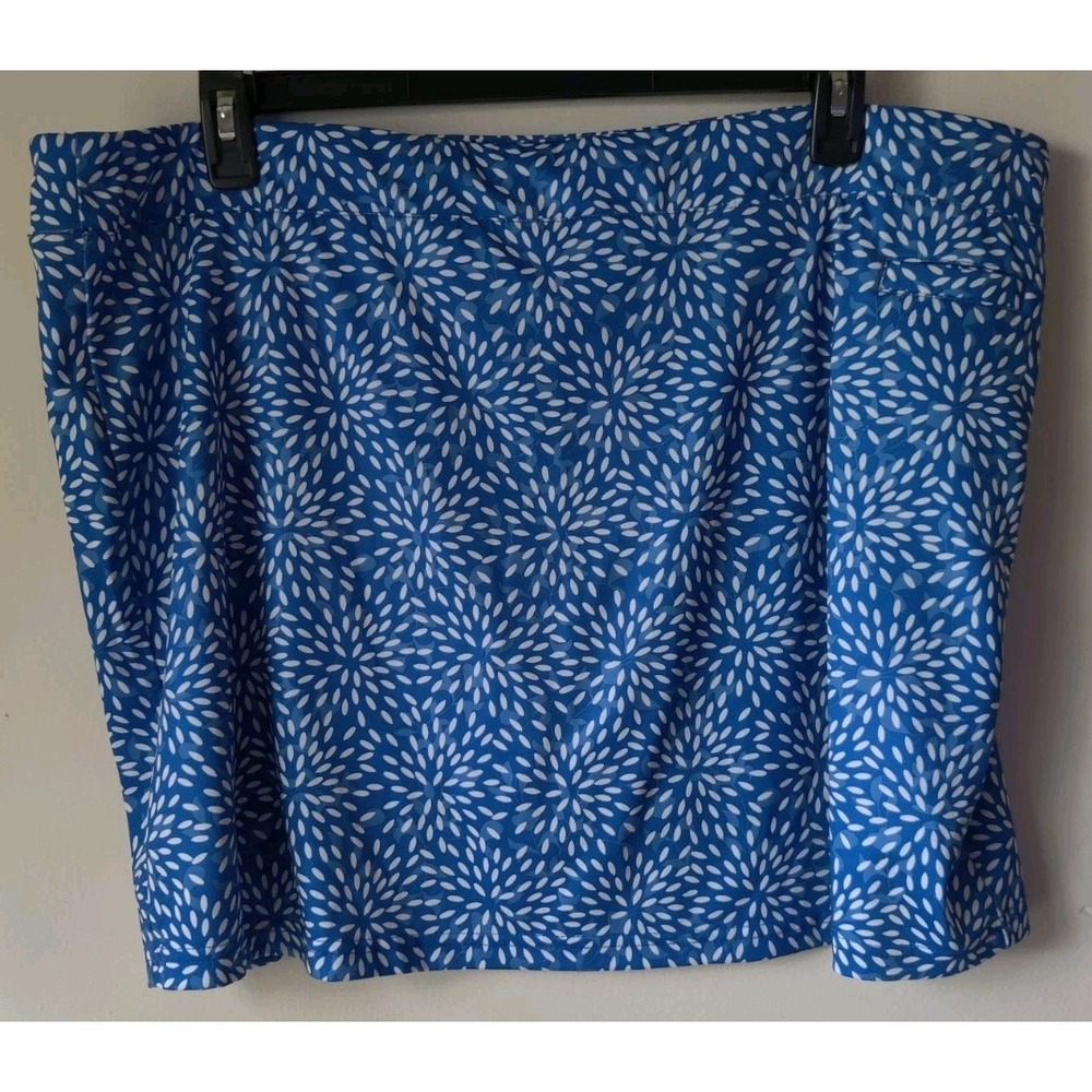 Pebble Beach Dry-Luxe Women's Performance Blue Athletic Skort Golf Tennis‎ 2XL